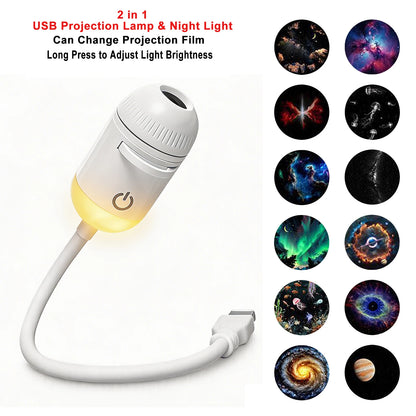 USB Room or Car Atmosphere Projector Light