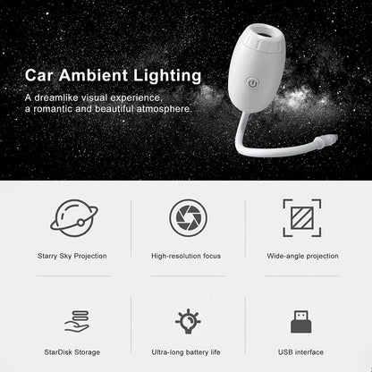 USB Room or Car Atmosphere Projector Light