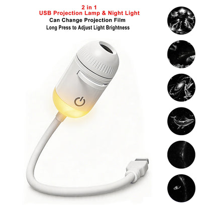 USB Room or Car Atmosphere Projector Light