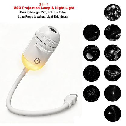 USB Room or Car Atmosphere Projector Light