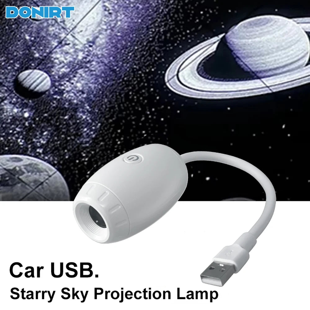 USB Room or Car Atmosphere Projector Light