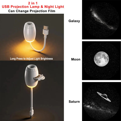 USB Room or Car Atmosphere Projector Light